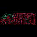Scritta Luminosa Merry Christmas 154x47 cm Multicolore 588 LED IP44 Uso Esterno