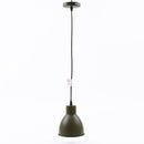 Lampadario in Metallo Ø16 in Metallo a Sospensione Verde Militare