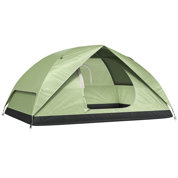 Tenda da Campeggio per 3 Persone Impermeabile 205x275x135H cm con Tasche e Gancio per Lanterna Verde prezzo