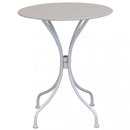 Tavolo Bristol Ø60x71h cm in Acciaio Tortora