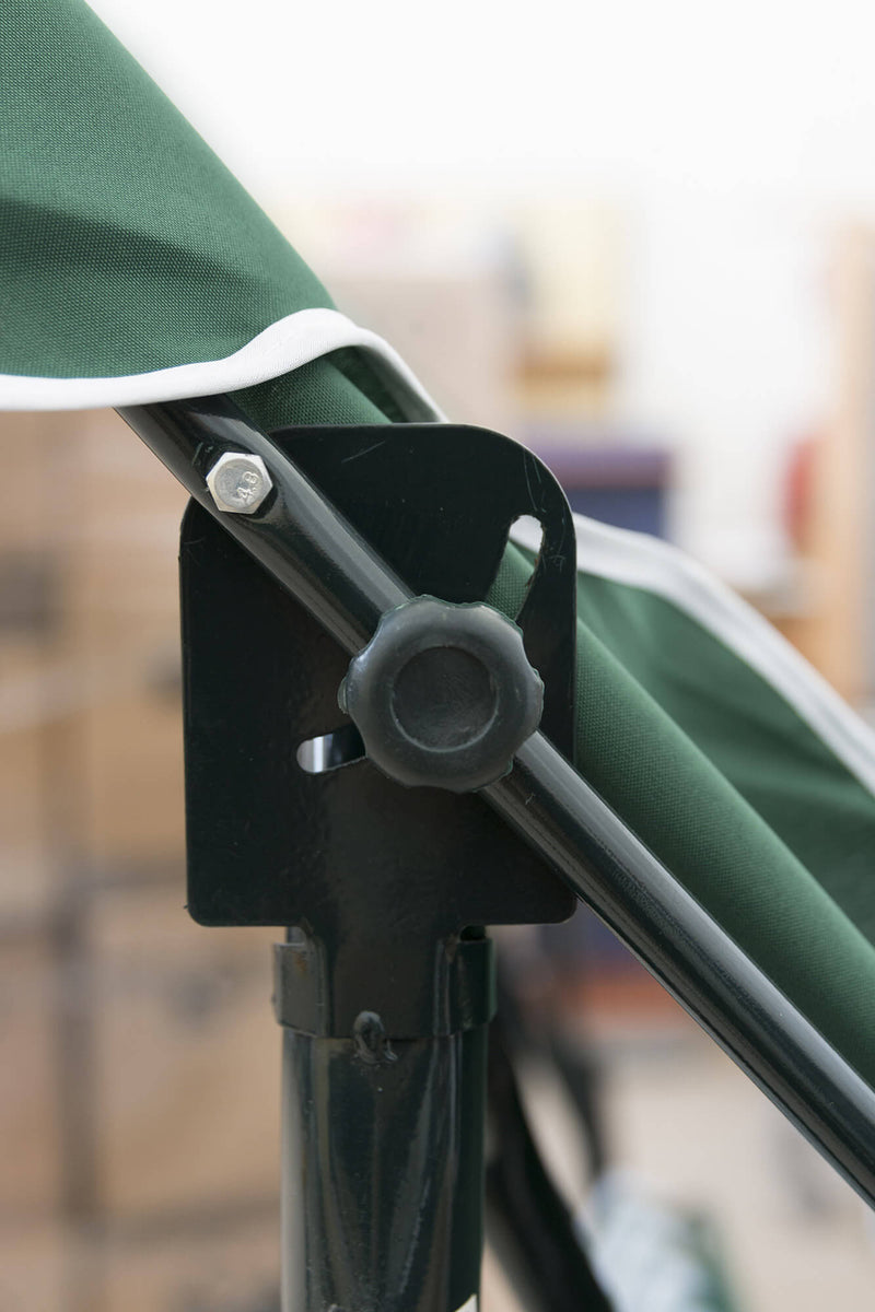 Dondolo da Giardino in Ferro 3 Posti Soriani Verde Scuro/Bianco