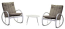 Set Salotto da Giardino Poltrone + Tavolino Ontario Crema