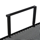 Carrello Portalegna 51,5x45,5x91,5 cm con Ruote in Ferro  Nero