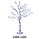 Albero di Natale Luminoso con 216 Led Bianco Freddo H100cm Ciliegio