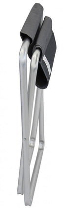 Sgabello Pieghevole 40x39x46 h cm in Alluminio e Textilene Grigio