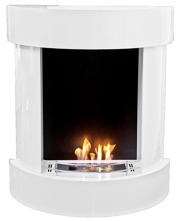 Bioethanol-Bodenkamin 110x95 cm Karlsen Sanremo Weiß sconto