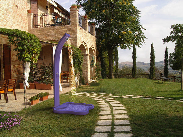 Piatto Doccia da Esterno Giardino in Polietilene HD Arkema Lake Blu Ocean sconto