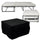 Klappbares Hockerbett mit Klappmatratze 78 x 78 x 47 cm Avalli Contract Black