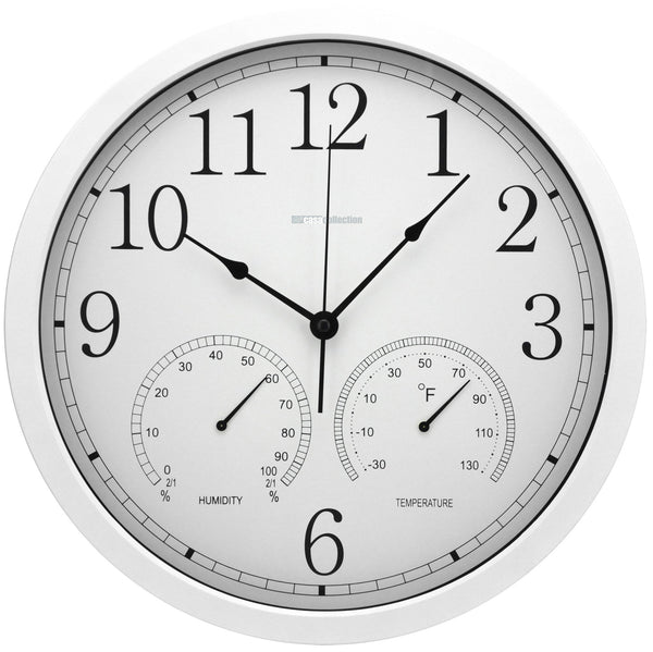 online Wanduhr Ø35x4 cm aus Kunststoff und weißem Glas