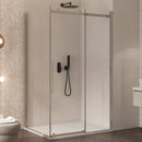 Box Doccia Angolare 1 Anta Scorrevole in Cristallo Trasparente 8mm H195 Bonussi Elise 3.0 Varie Misure