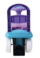Macchina Cavalcabile per Bambini Volante Direzionabile Vano Contenitore e Telefono Disney Stitch Azzurro e Viola