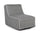 Poltrona Pouf Chaise Lounge Gonfiabile 90x60x70 cm in Poliestere Rihanna Grigio