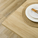 Isola per Cucina 4-6 Persone con Armadietti e Ripiani Aperti 110x70x75,5 cm in Truciolato Bianco e color Legno