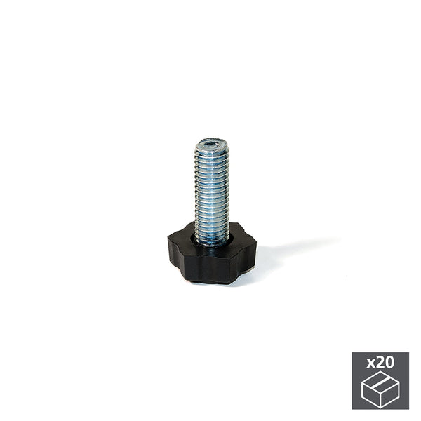 Emuca verstellbar M8 H38 mm Stahl sechseckige Unterschränke 20 Stück online