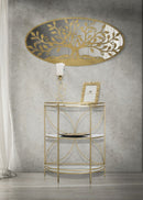 Pannello Albero della Vita Mirror 120x2x60 cm in Ferro MDF e Specchio Oro