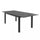 Cuba Ausziehbarer Tisch 150/210x90x75 h cm in anthrazitfarbenem Aluminium