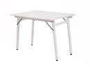Tavolo Pieghevole Salvaspazio 80x120x71,5-75,5 cm Party in Legno e Laminato Bianco