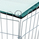 Recinto Recinzione per Animali Domestici 6pz 59x60 cm con Copertura 