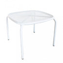 Tavolino Midway 41x41x43,5 h cm in Acciaio Bianco
