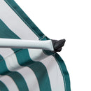 Tenda da Sole a Muro 200x150 cm con Pali di Supporto Bianco, Verde