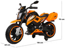 Moto Elettrica per Bambini 12V Kidfun Arias Arancione