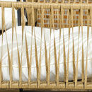 Set Salotto da Giardino 4 Pezzi con Divanetto, 2 Sedie e Tavolino da Caffè Nero Marrone e Crema   