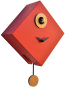 Orologio a Cucù da Parete 25x25x11cm Pirondini Italia Rombino Rosso