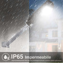 Lampione Stradale Faro LED 90W Solare Luce Esterno Sensore Movimento Telecomando