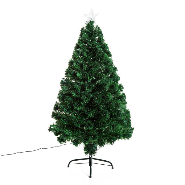 Künstlicher Weihnachtsbaum 120 cm 130 Äste aus PVC mit grüner LED acquista