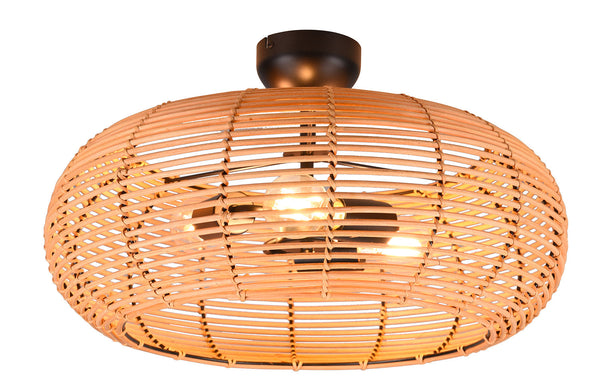 Plafoniera da Interno Attacco E27 in Tessuto Naturale acquista