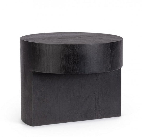 Tavolino Ø 50x40 cm Stanwood in Legno Nero online