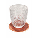 Set 4 Sottobicchieri Ø10x0,5 cm  in Ceramica VdE Tivoli 1996 Wood