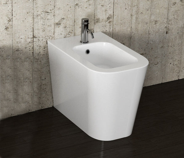 acquista Back to Wall Keramik-Bidet 55x35x42cm TFT Galaxy White