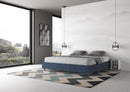 Letto Matrimoniale Extra Large Azelia Blu Varie Misure