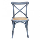 Sedia Cross 46x42x87 cm  in Legno Grigio