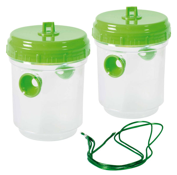 Set mit 2 Fallen für Wespen und Insekten aus grünem Rama-Kunststoff prezzo