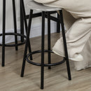 Set da Pranzo 5 Pezzi con Bancone da Bar 110x50x89,5 cm e Sgabelli in Legno e Metallo in Legno e Metallo  