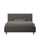 Letto Matrimoniale Adele Grigio Varie Misure