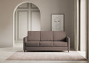 Divano 3 Posti 198x85x85 cm Karay in Tessuto Talpa