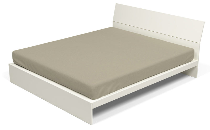 Lenzuolo Sotto con Angoli ed Elastico Tinta Unita Tortora