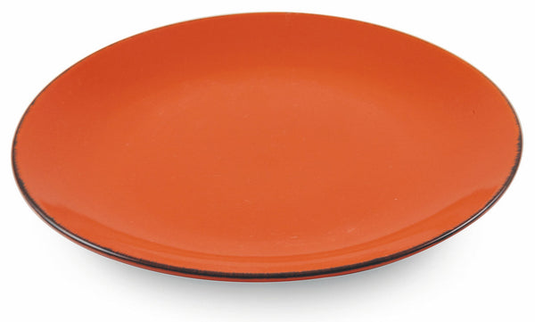 Set 6 Speiseteller aus Steinzeug Ø27x3,5 cm Villa d'Este Home Tivoli Baita Orange glasiert prezzo