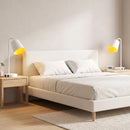 Set 2 Lampade da Tavolo Moderne con Porte USB Attacco E27 in Acciaio Bianco      