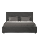 Letto Matrimoniale Francese Mika Grigio Varie Misure