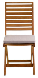 Sedia da Giardino Pieghevole in Legno Naturale Nanchino