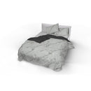 Copripiumino con Federe Stampato in Microfibra Marble Varie Misure