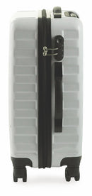 Trolley Valigia Bagaglio a Mano Rigida in Policarbonato 4 Ruote TSA Soriani Bianco