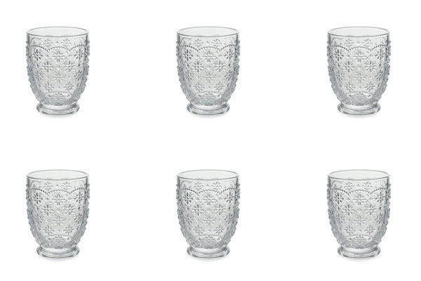 Set mit 6 Wassergläsern aus Glas 230 ml Villa d'Este Home Tivoli Sizilien acquista