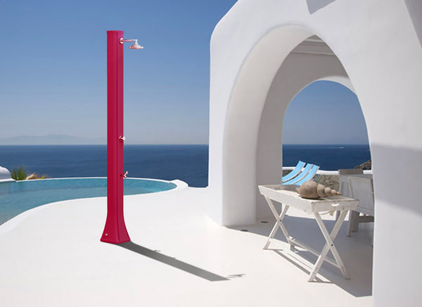 Doccia Solare da Giardino 40L Miscelatore e Lavapiedi Arkema Big Happy Five Ruby acquista