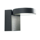 Lampada Applique Tonda Colore Grigio per Esterno Linea Punto e Virgola Livos