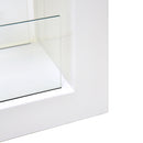 Camino a Bioetanolo da Pavimento 78x58x25 cm Omega Bianco